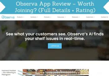 observa reviews|observa app review.